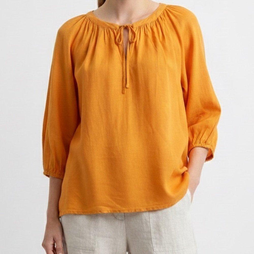Ava & Viv Vibrant Orange Blouse